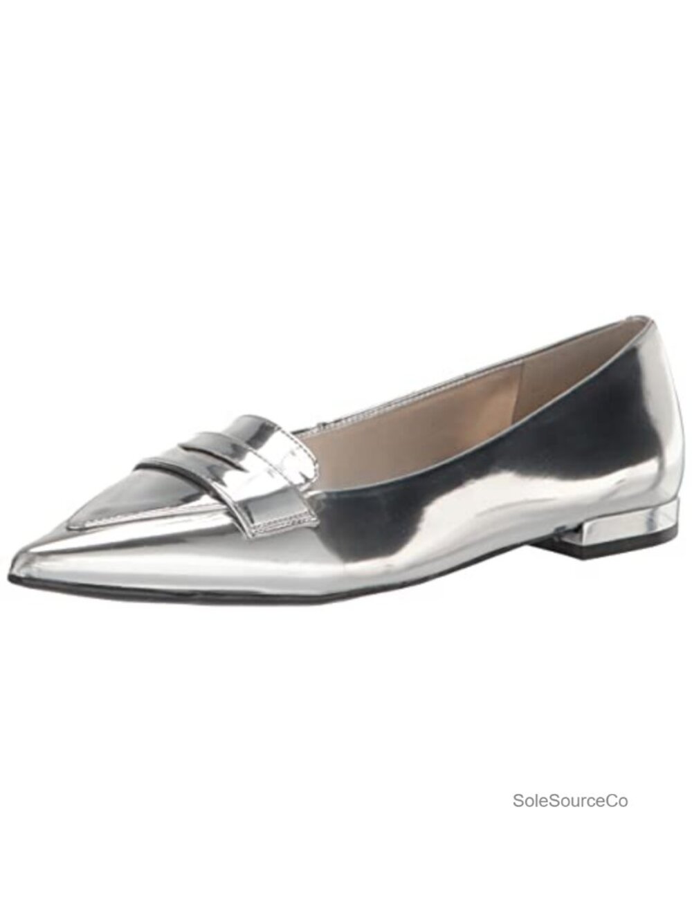 Nine West Lallin Pointed Toe Slip-on Flats Kitten Heel Dress Shoes